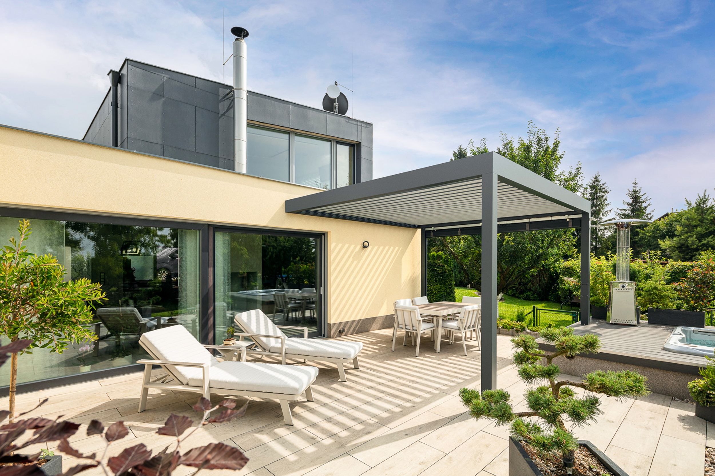 Bioklimatická pergola v akci!