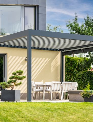 POHYBLIVÁ PERGOLA SKYLINE PRO NAPOJENÍ NA INTELIGENTNÍ DOMY